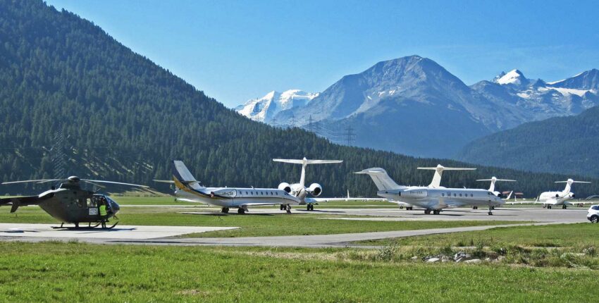 Sentmorica - Samedan : privātā reaktīvā lidmašīna noma