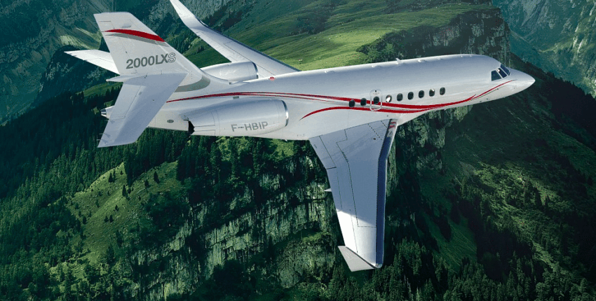 Falcon 2000 en vol