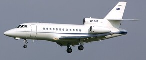 FALCON 900: Privātā reaktīvā lidmašīna noma