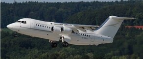 RJ 85 (BAE 146) VIPprivātā reaktīvā lidmašīna noma 