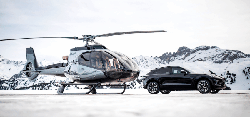 Airbus ACH130 Aston Martin Edition et DBX à Courchevel