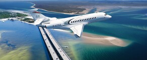 Falcon 6X: Privātā reaktīvā lidmašīna noma