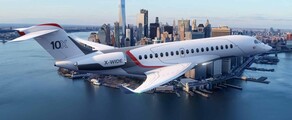Falcon 10X privātā reaktīvā lidmašīna noma