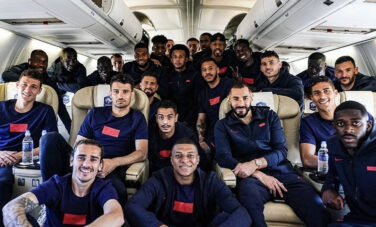 Location de jet privé : équipe de football en photo.