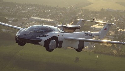 AirCar: Slovākijas lidojošā automašīna sertificēta kā revolucionāra