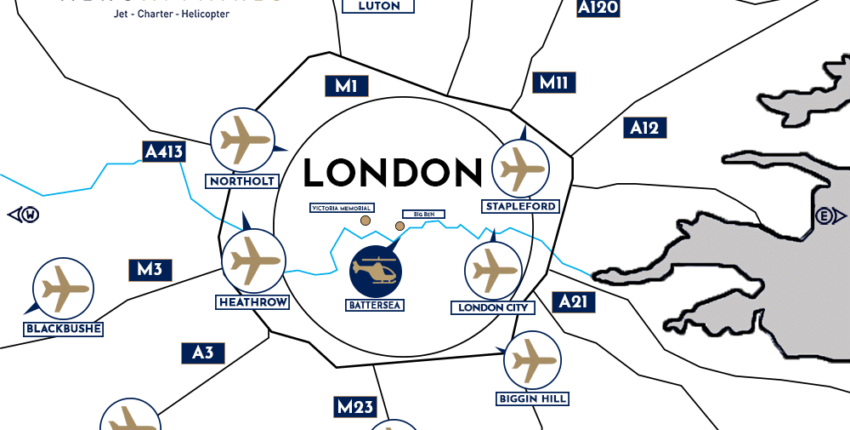 Minhene - Londona: privātā reaktīvā lidmašīna noma