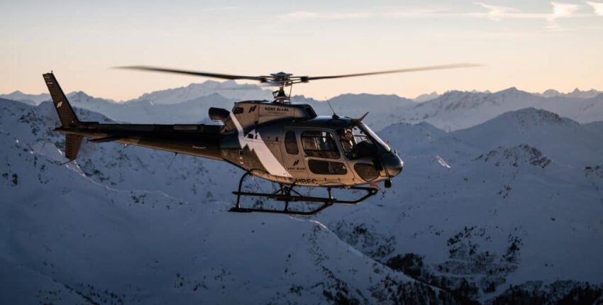Ženēva - Kurševela: transfērs ar helikopteru
