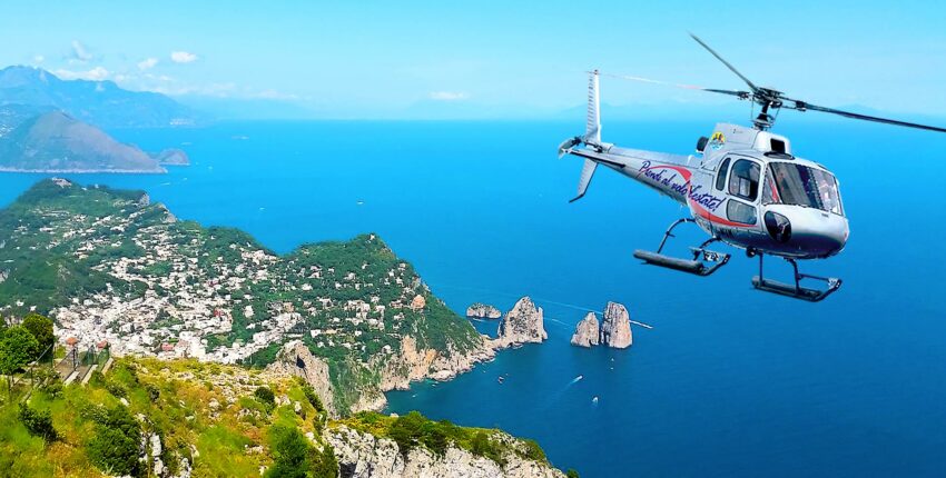 Salerno - Kapri: transfērs ar helikopteru