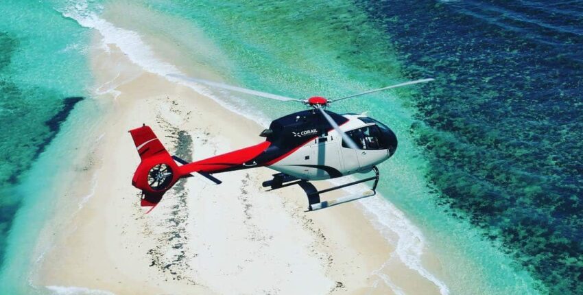 Reinjona - Maurīcija: transfērs ar helikopteru