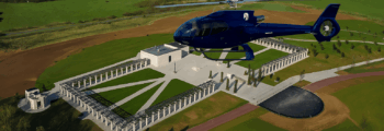 Plages du debarquement Normandie Helicoptere
