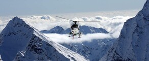 Milāna - Kurmaijēra: transfērs ar helikopteru